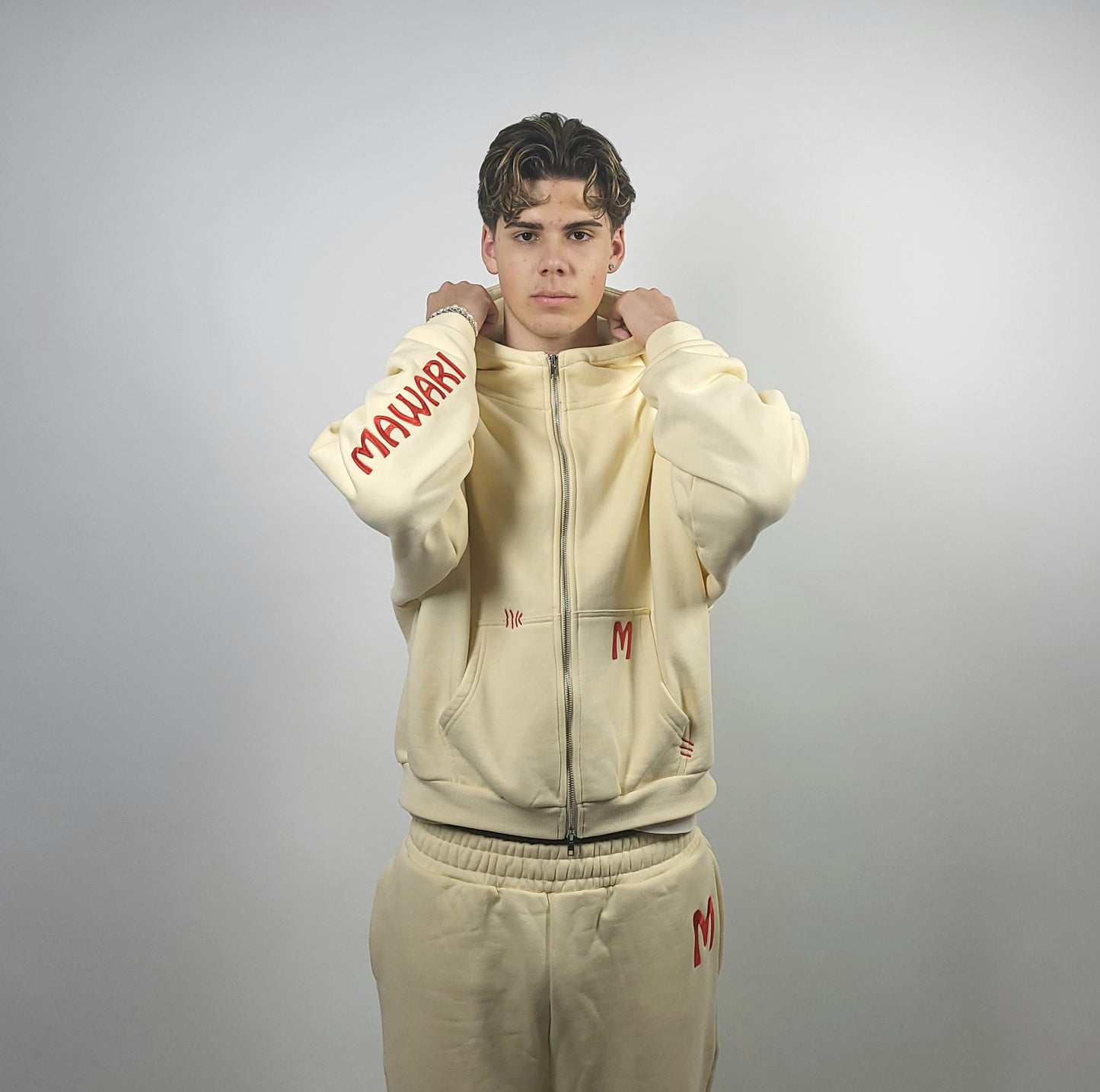 Ziphoodie 450 GSM BEIGE